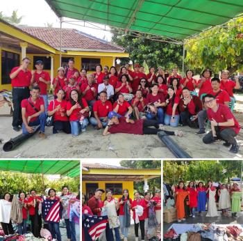 Rajut Solidaritas, Tim Bazar Stasi Tanjungkarang Gelar Aksi Sosial Ke-13 di Paroki Metro